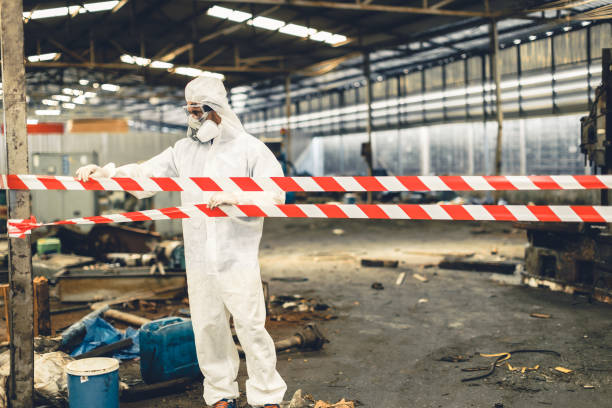 Professional Odor Removal technician working in Newark, TX